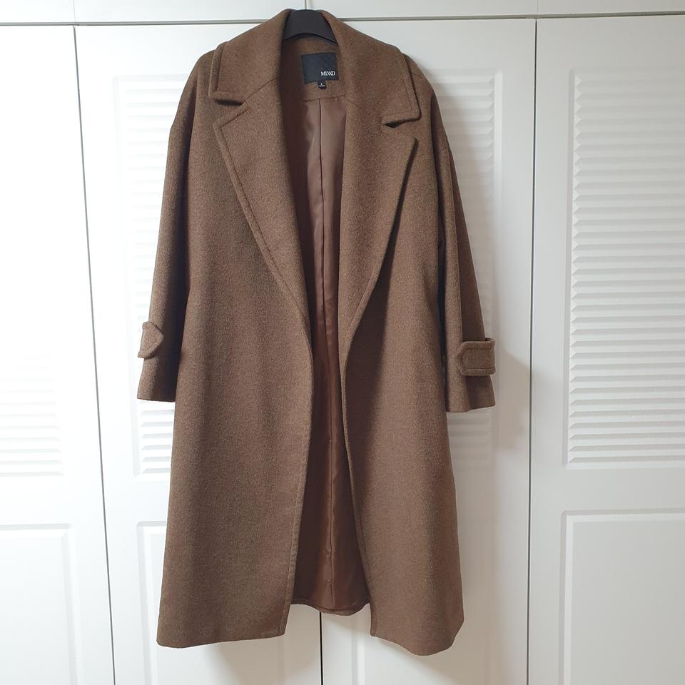 미쏘 브라운 모 코트 새상품