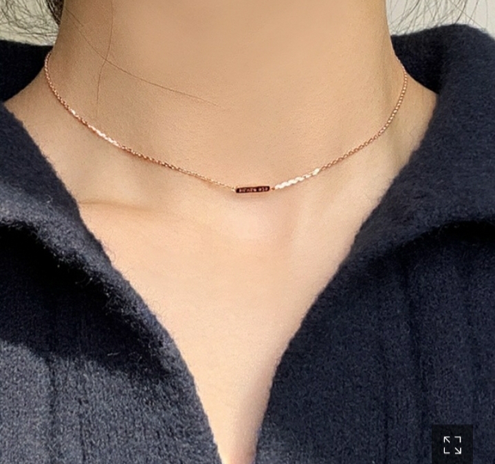 (무료배송) 새제품 실버 골드 로즈골드 미니 심플  체인  목걸이