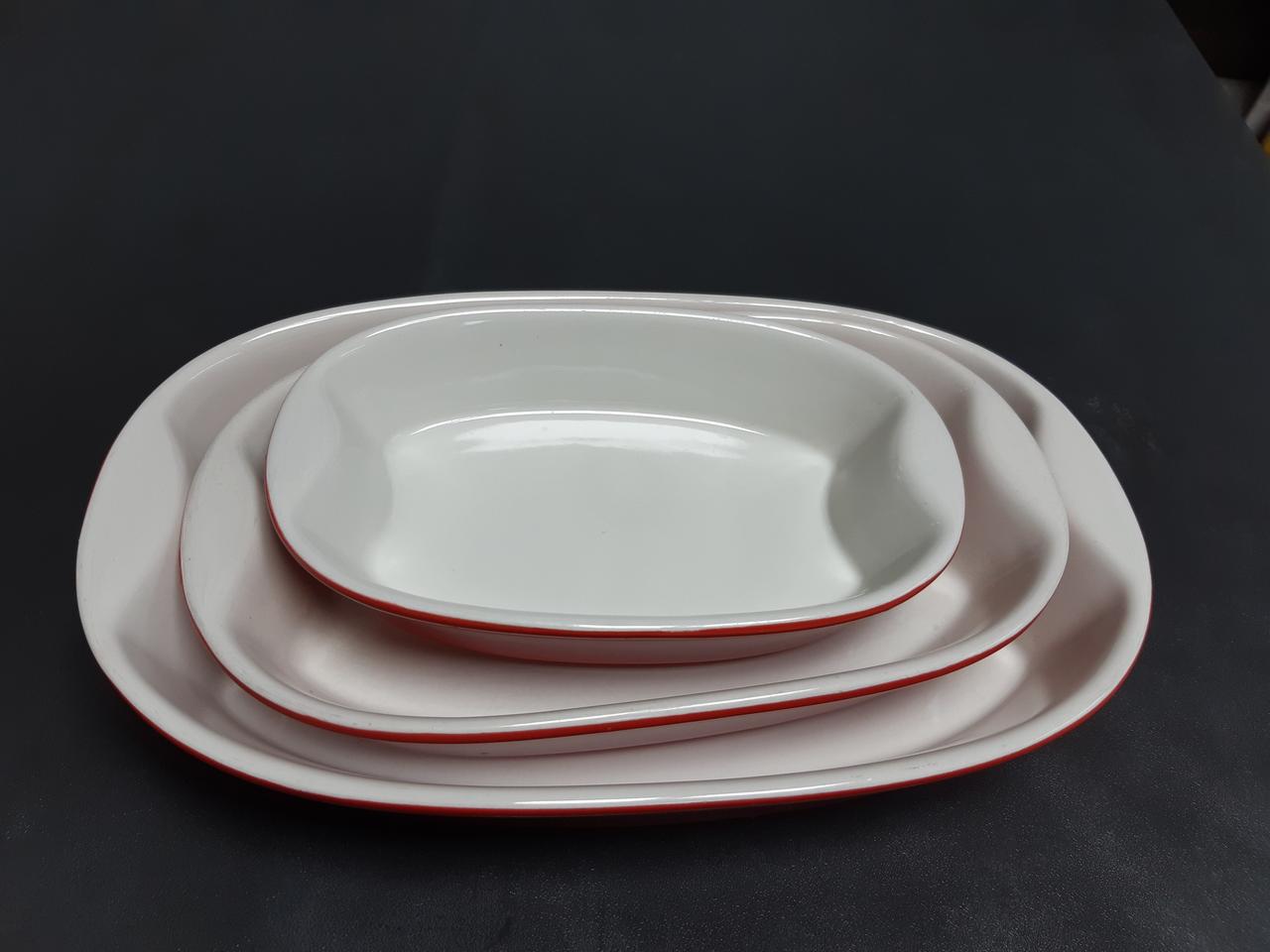 오븐용 내열 자기 3세트 스파게티 그라탕