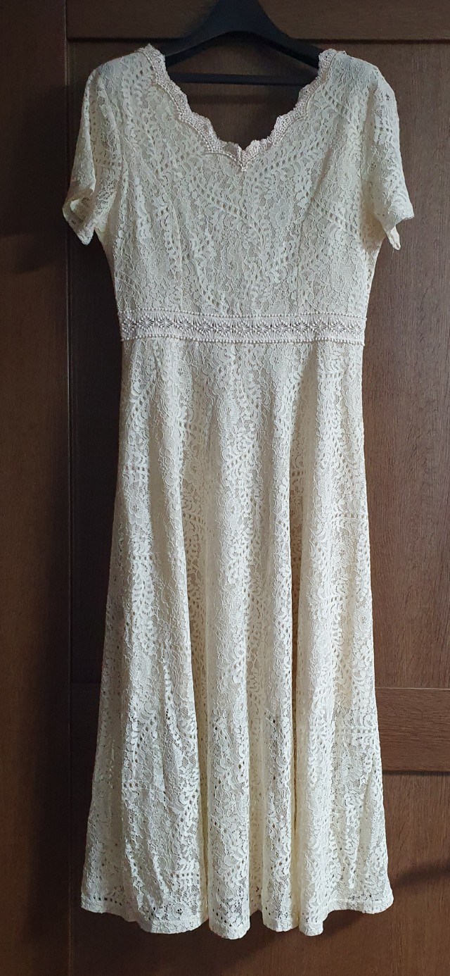 새상품  REIZVOLL  레이스 롱원피스 셀프웨딩 드레스 하객룩