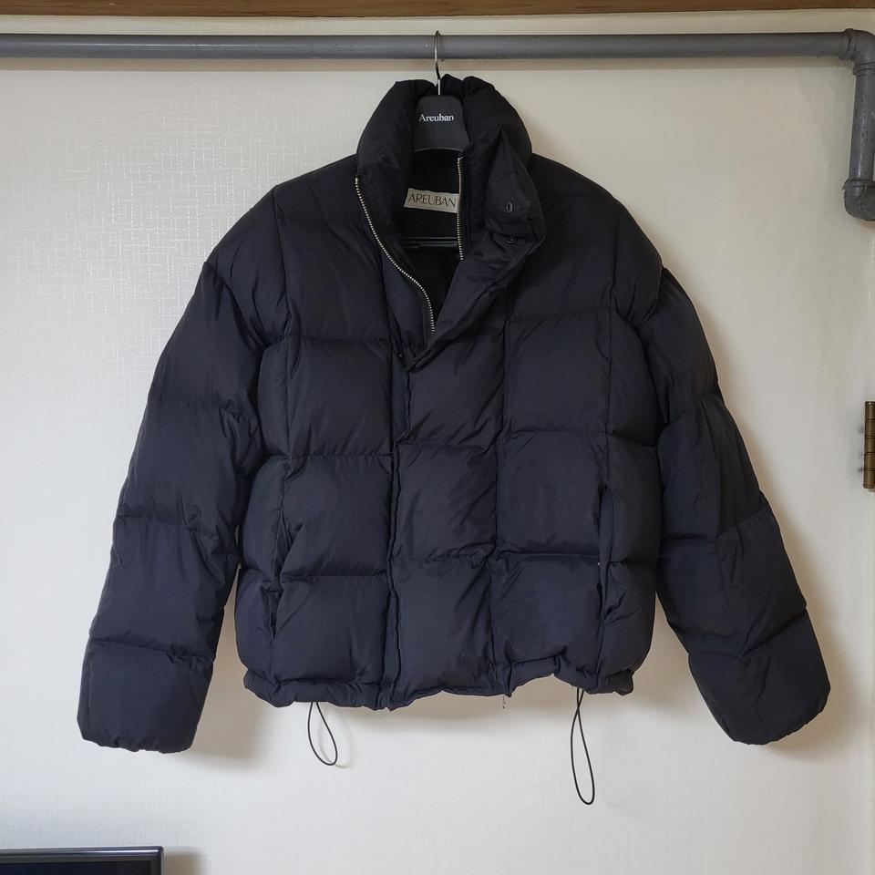 아르반 크롭 푸퍼 덕다운 패딩