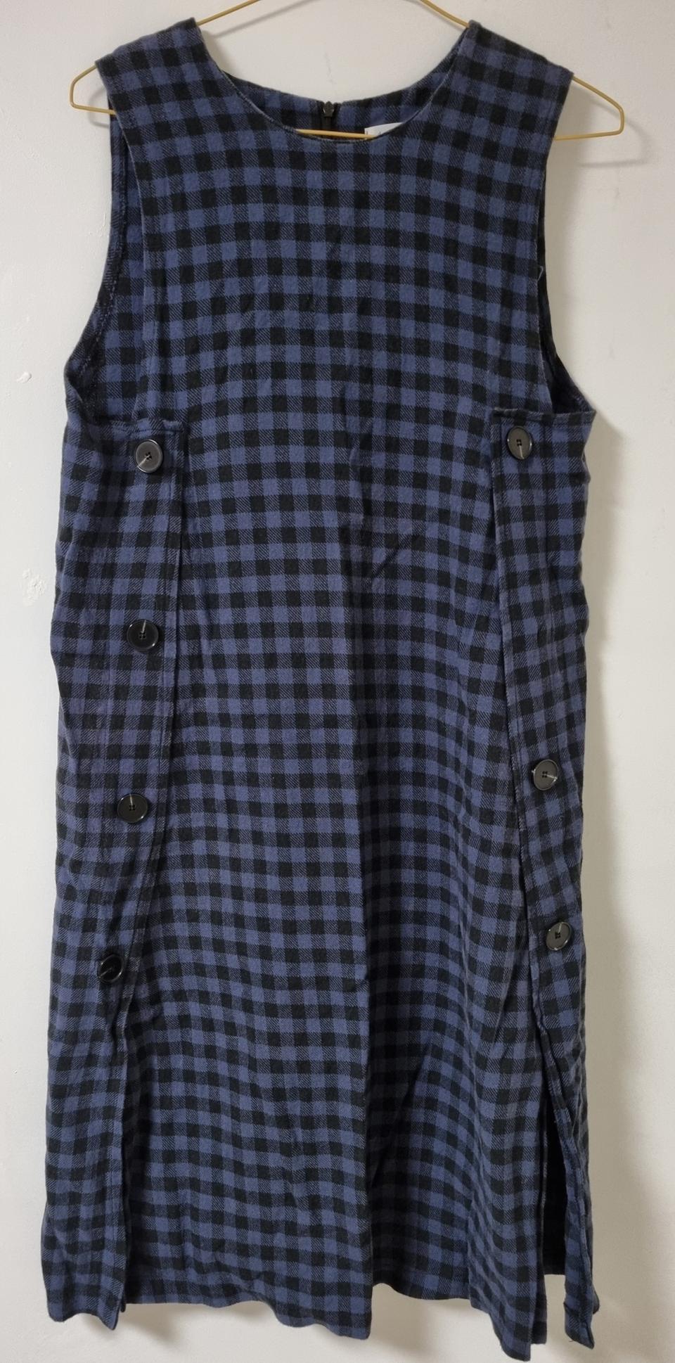 체크 나시 원피스