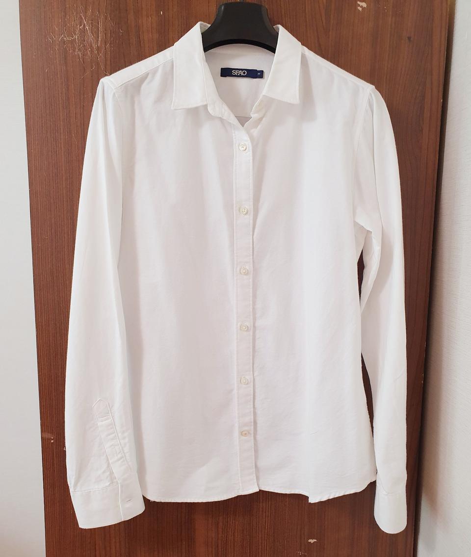 스파오 옥스퍼드 셔츠 아이보리 여성 M