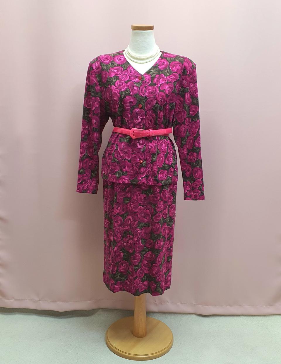 Montsoie 일본빈티지 몬테소이 로즈 셋업