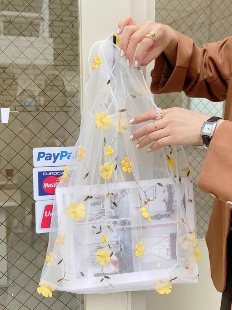 시스루 망사가방