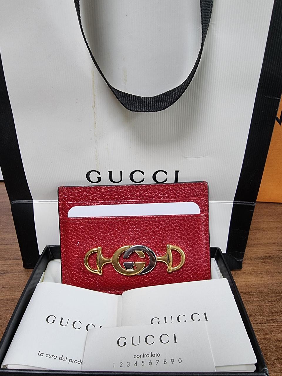 [풀구성] 구찌 주미 레드 카드지갑