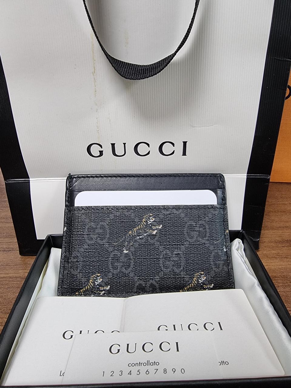 [한정판,풀구성] 구찌 블랙타이거 카드지갑