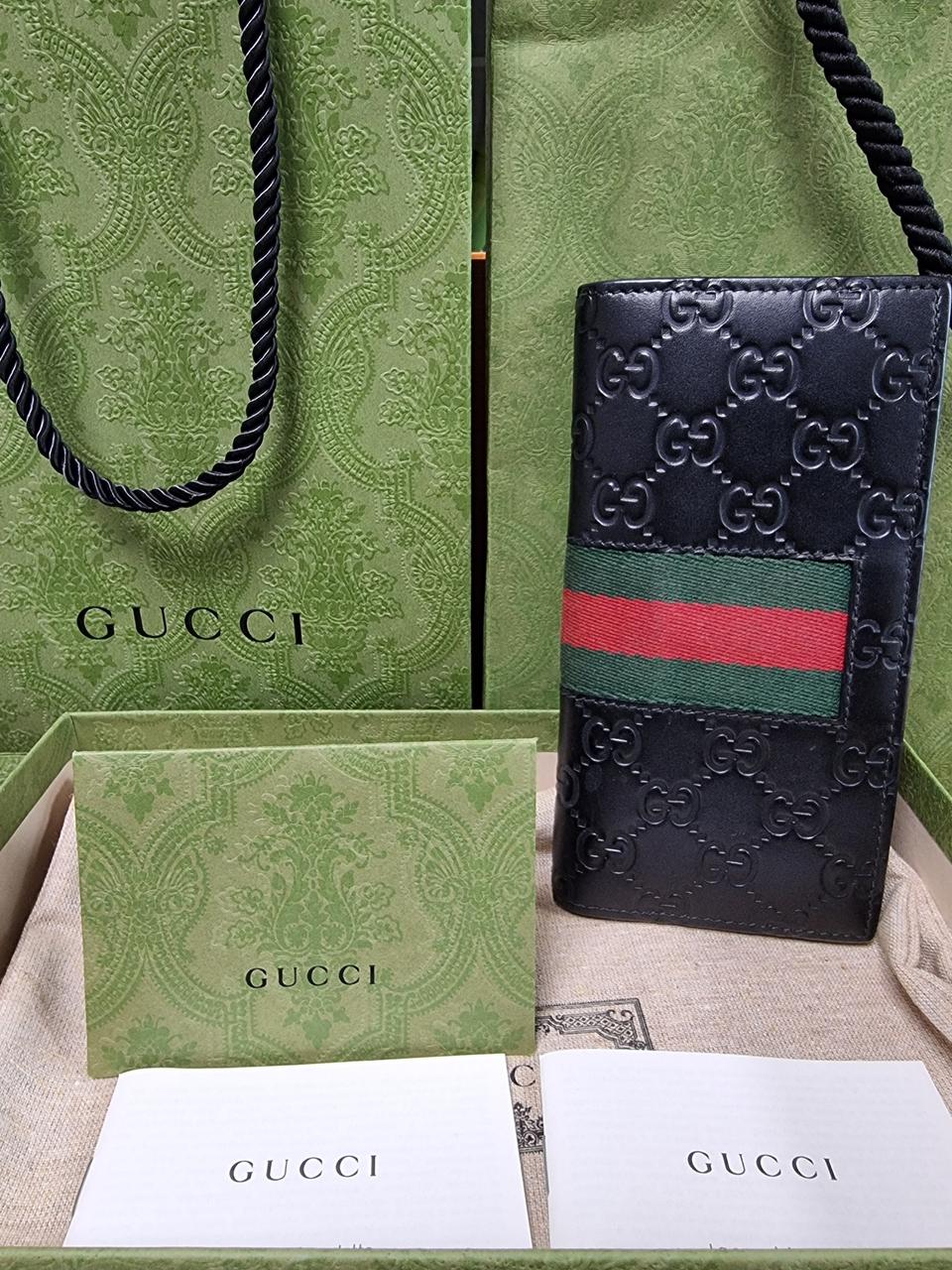 구찌 웹 삼선 장지갑