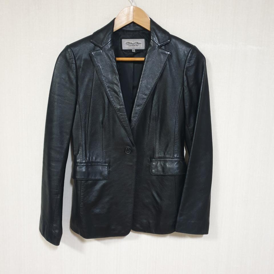 백화점 CITY GEE양가죽 쟈켓44 씨티지