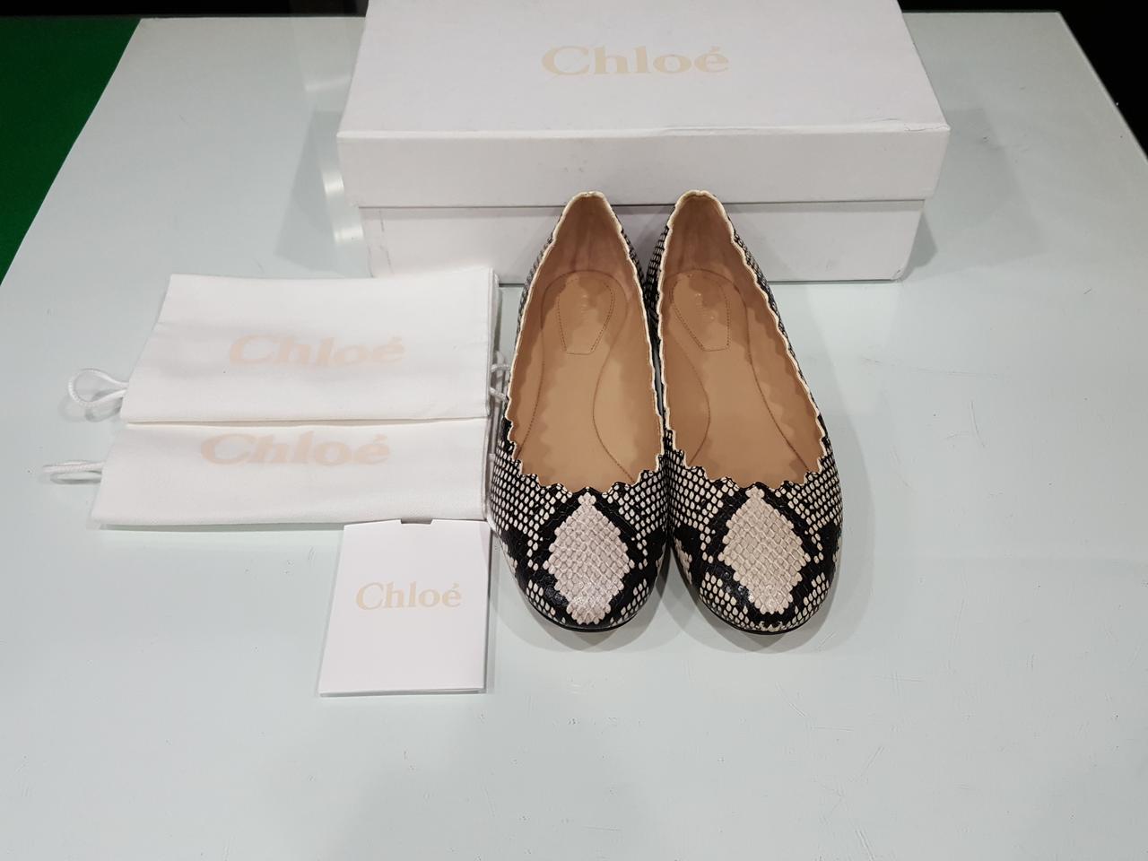 <정품> 끌로에 로렌 플랫슈즈(123) 35  2/1(225)- 보관위주