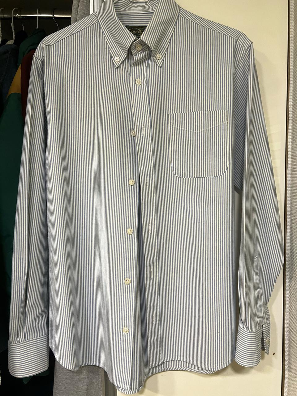 부기홀리데이 스트라이프 블루셔츠 m