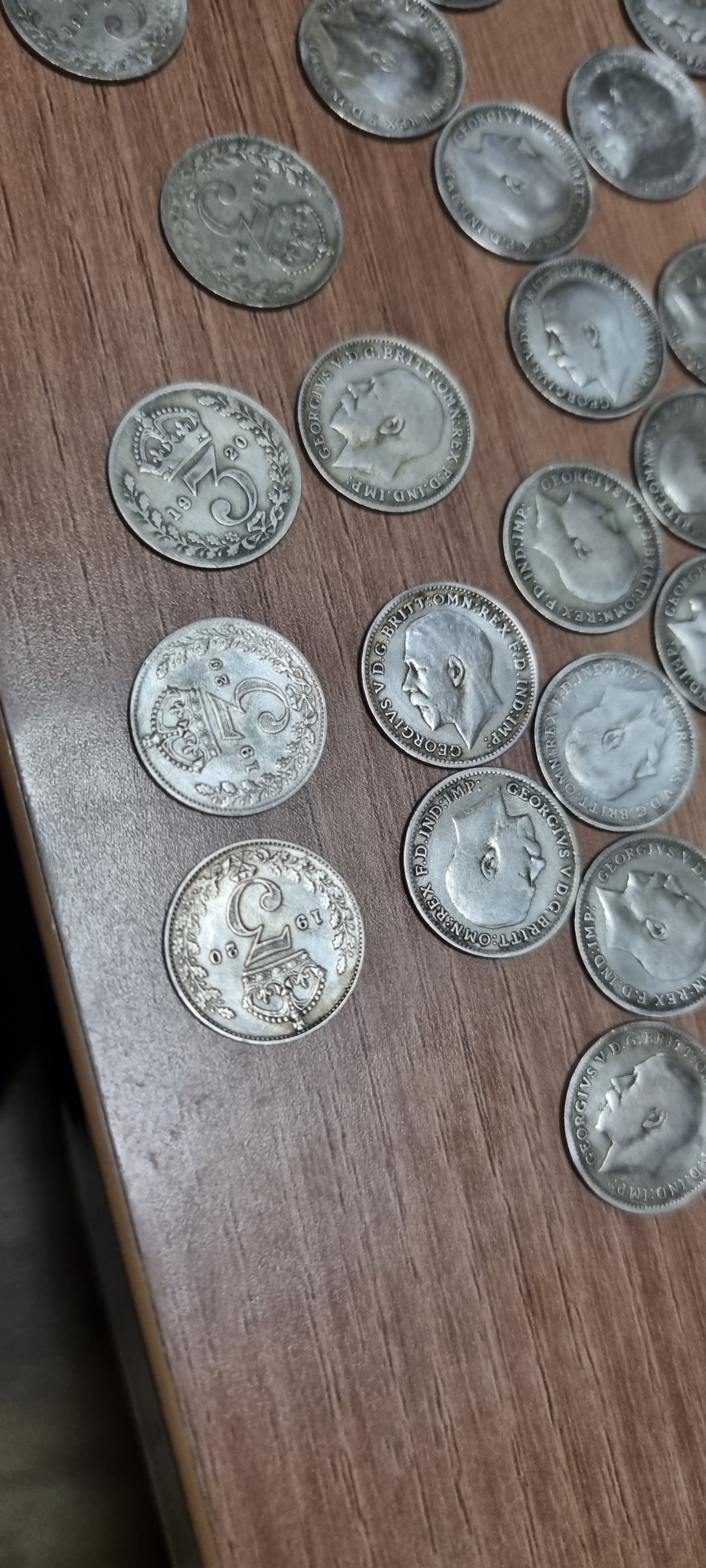 영국 실버 코인 백개