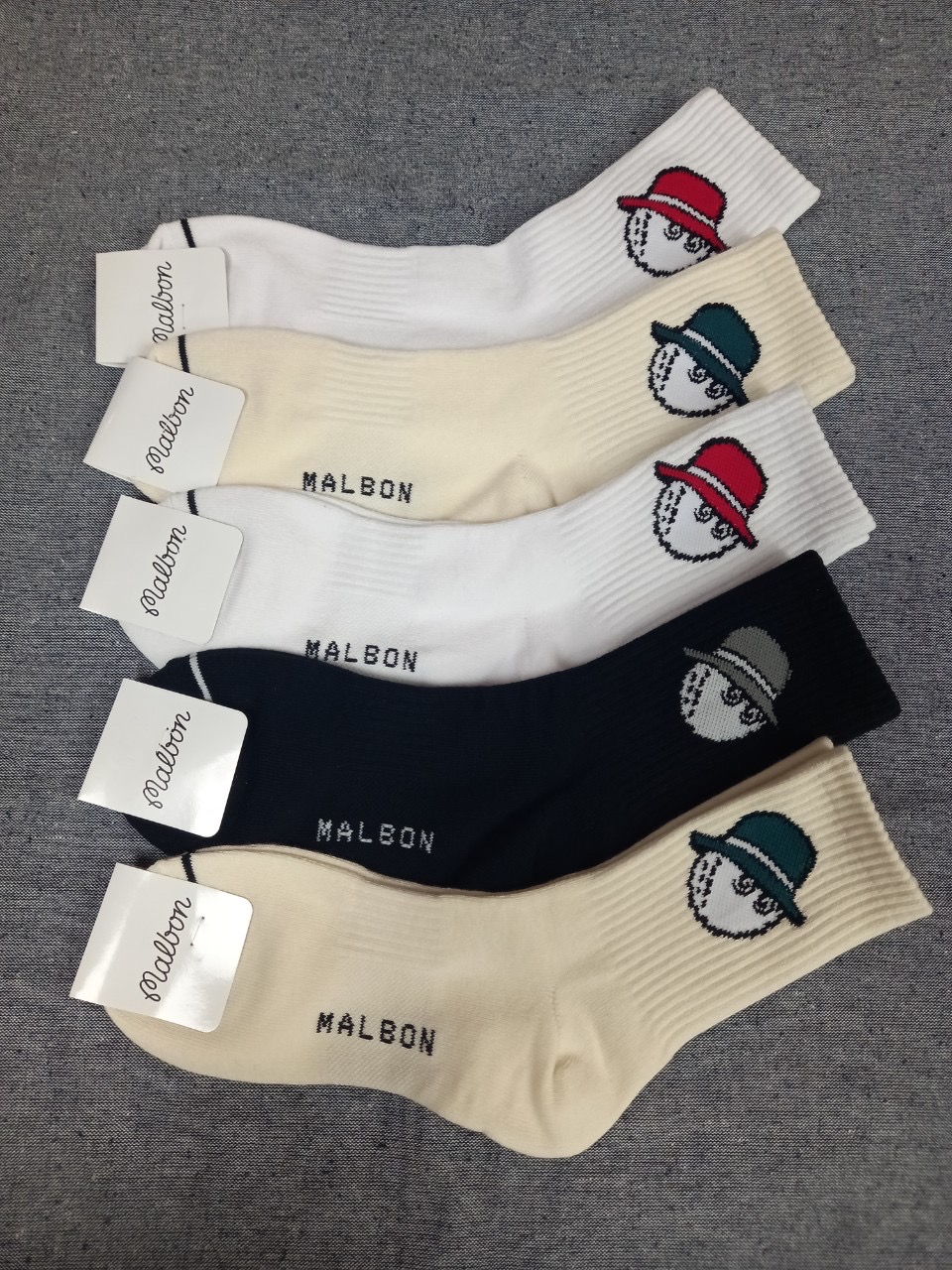 남여 공용 골프 양말 5족