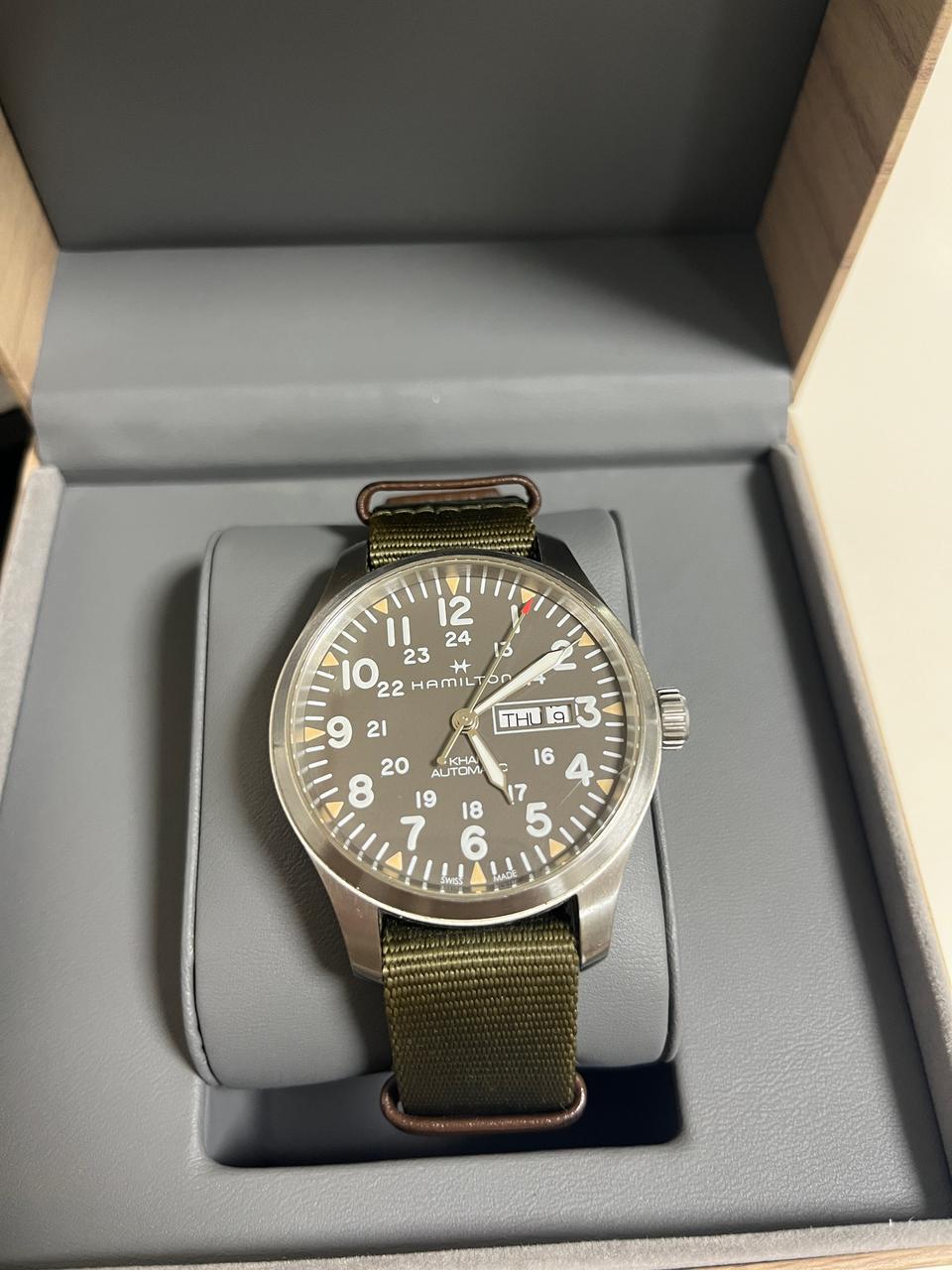 해밀턴 카키필드 오토매틱 시계 팝니다
