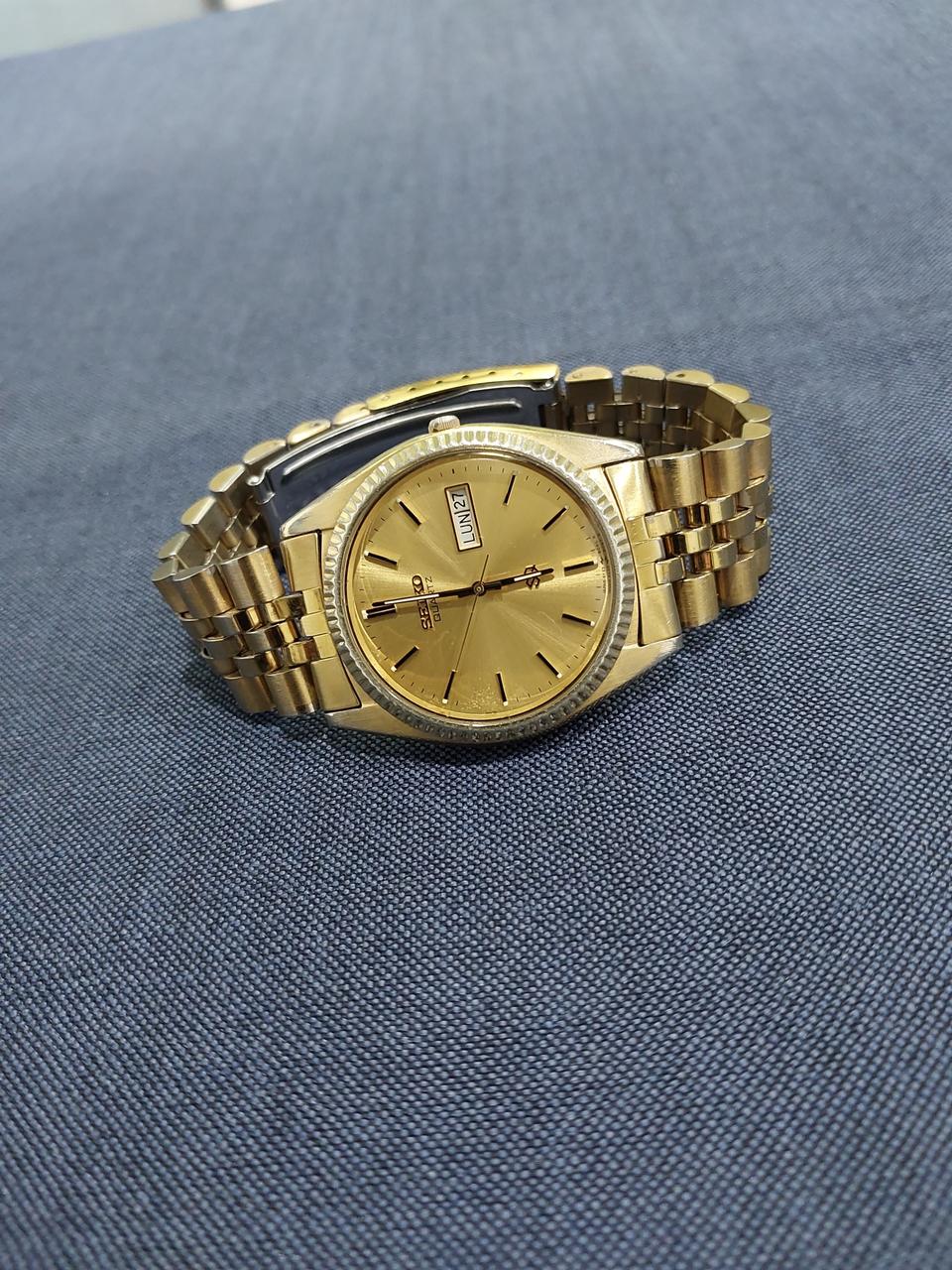 세이코 슈퍼쿼츠 로렉스 오마쥬 금장