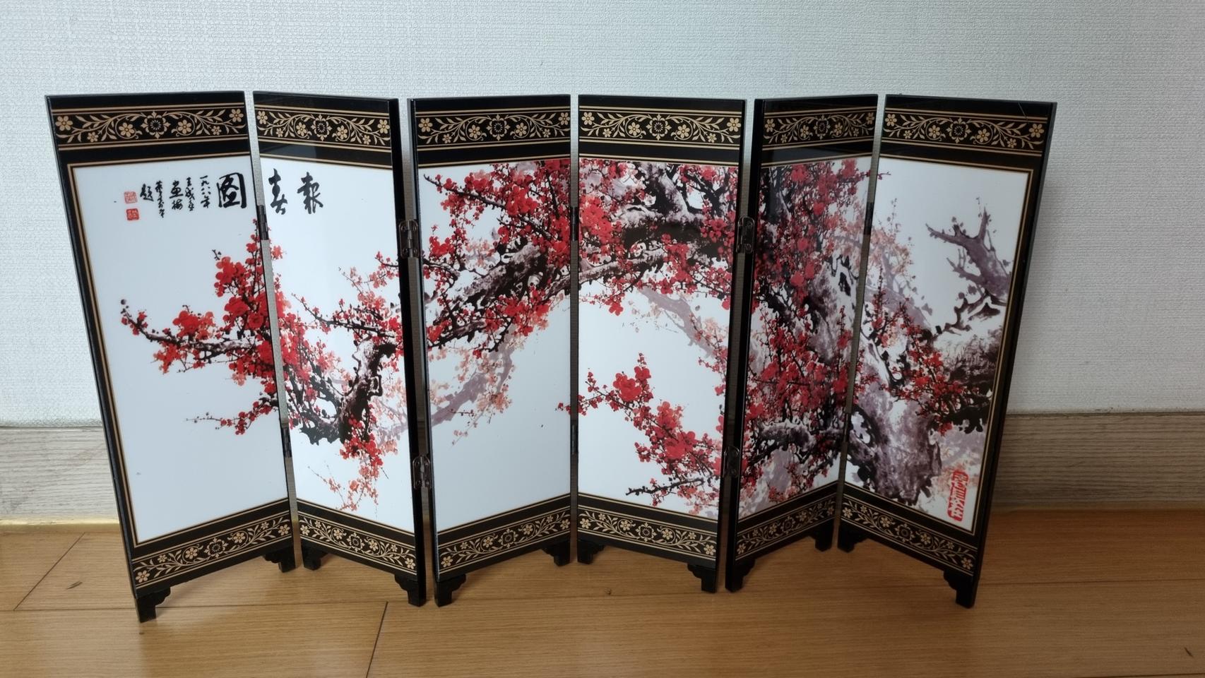 홍매화 미니 병풍