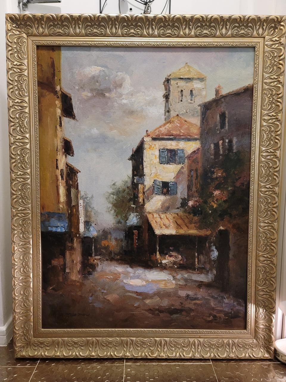 이태리직수입 베네치아 엔틱유화 대형액자