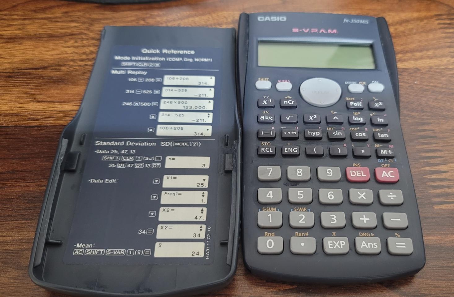 카시오 공학용 계산기 팝니다