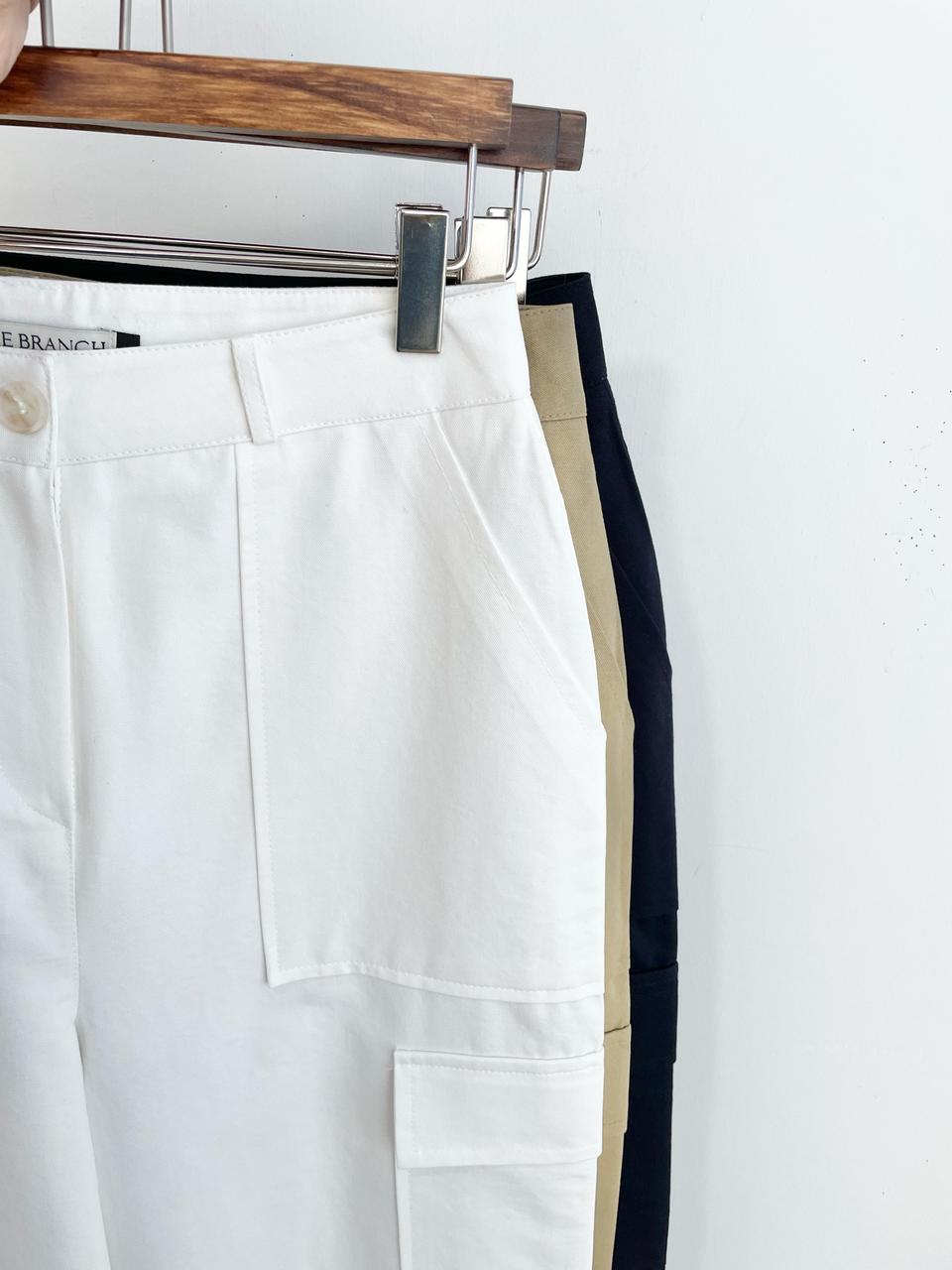 코튼 카고 팬츠-s