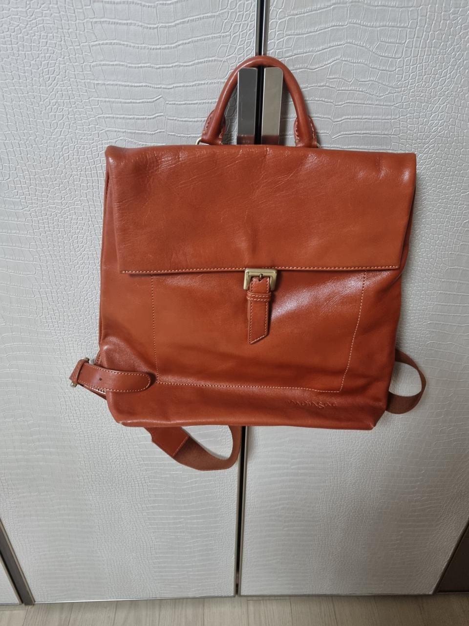 몽삭오일워싱가죽백팩.남녀공용