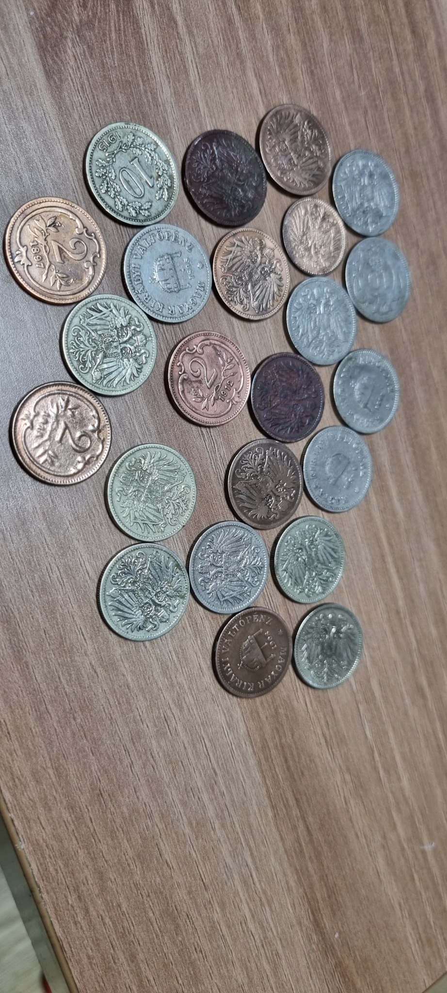 헝가리 오스트리아 제국 올드 코인 백개
