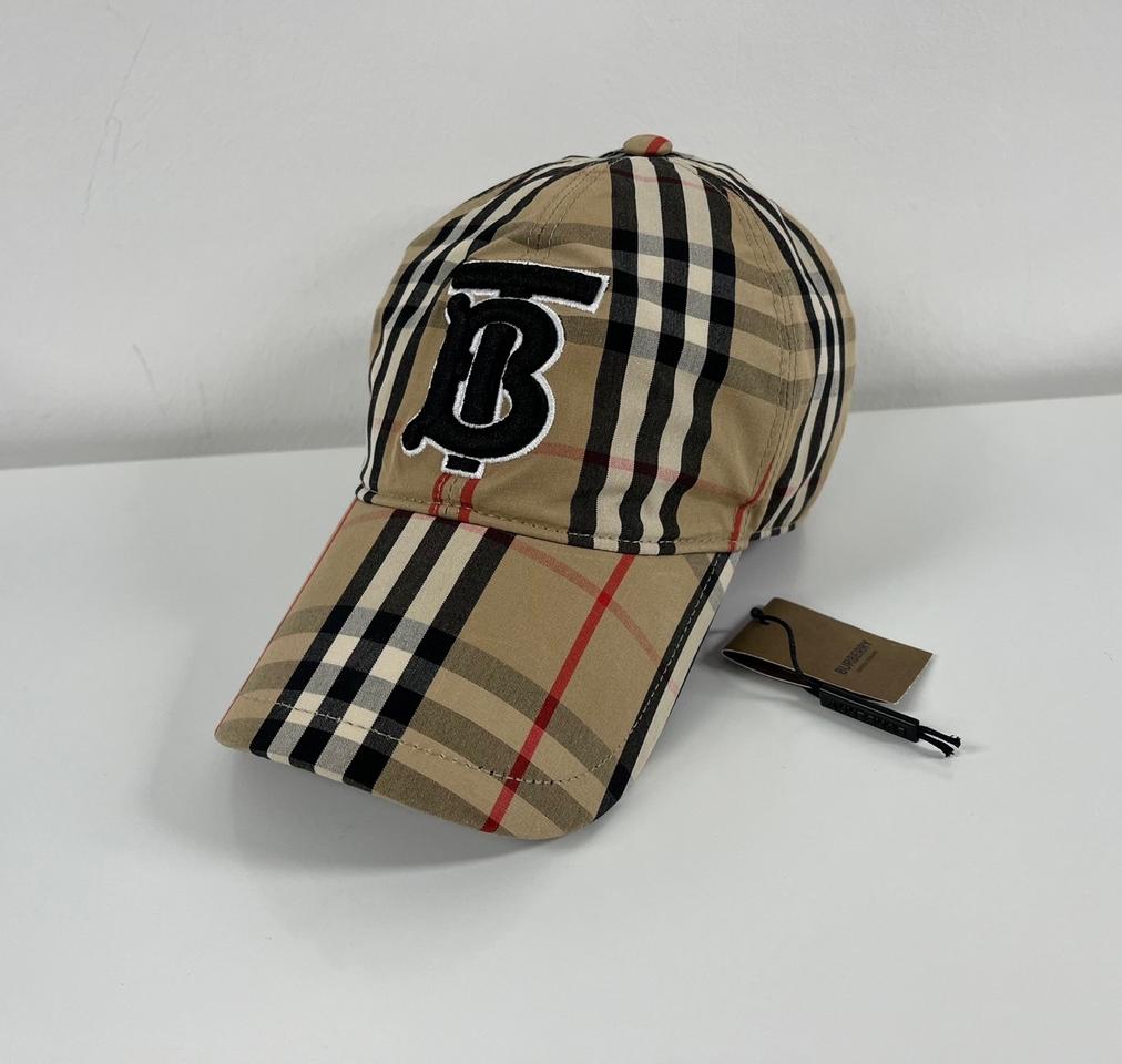 [S] 버버리 TB 체크로고 볼캡