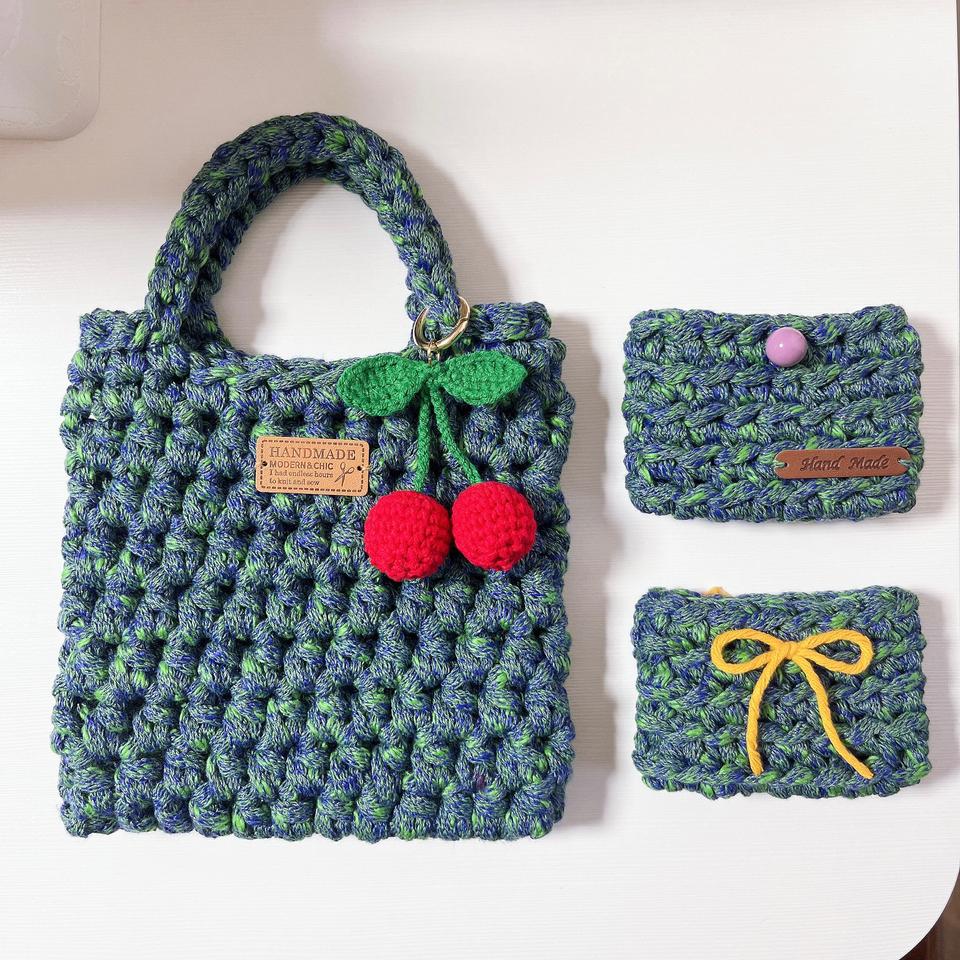 핸드메이드 뜨개가방