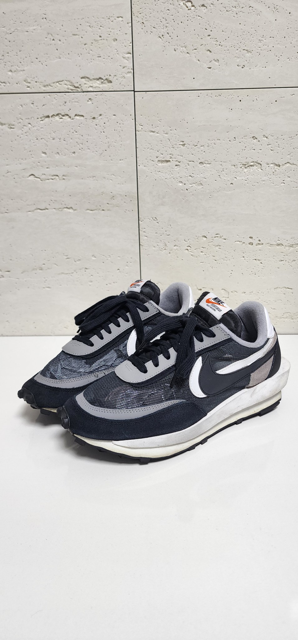 255>나이키 X 사카이 LD 와플 검흰그레이