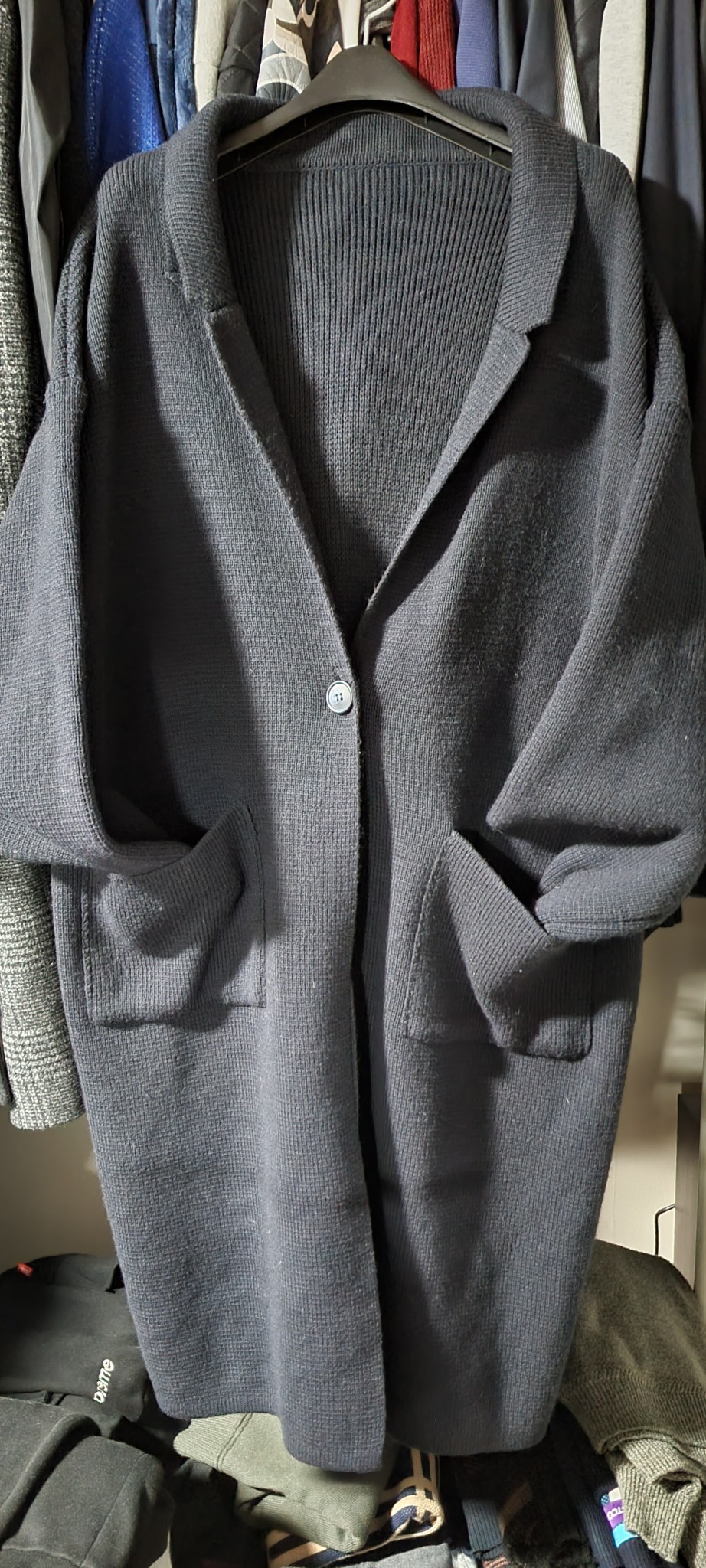 남여공용 코트형 롱가디건