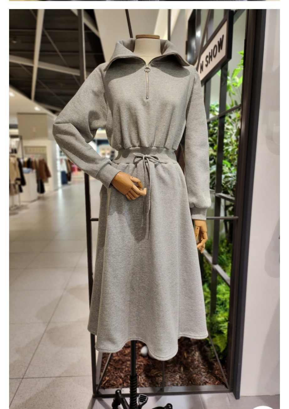 코데즈컴바인  스트링 반집업 원피스 프리사이즈