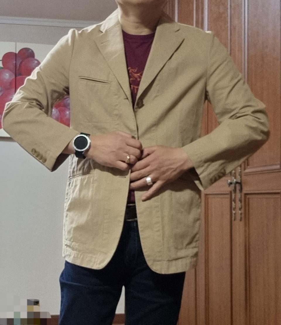 비트윈 JPN 언콘 피치스킨 자켓 코튼 TAN 칼라 L (100)