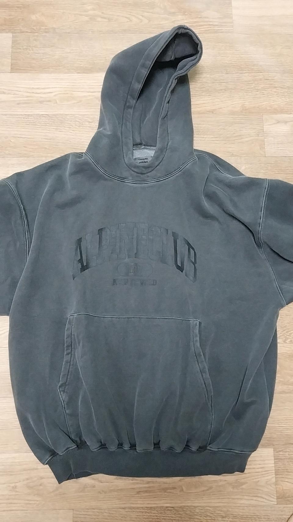 트래블 아치 알파인 클럽 피그먼트 후드티L