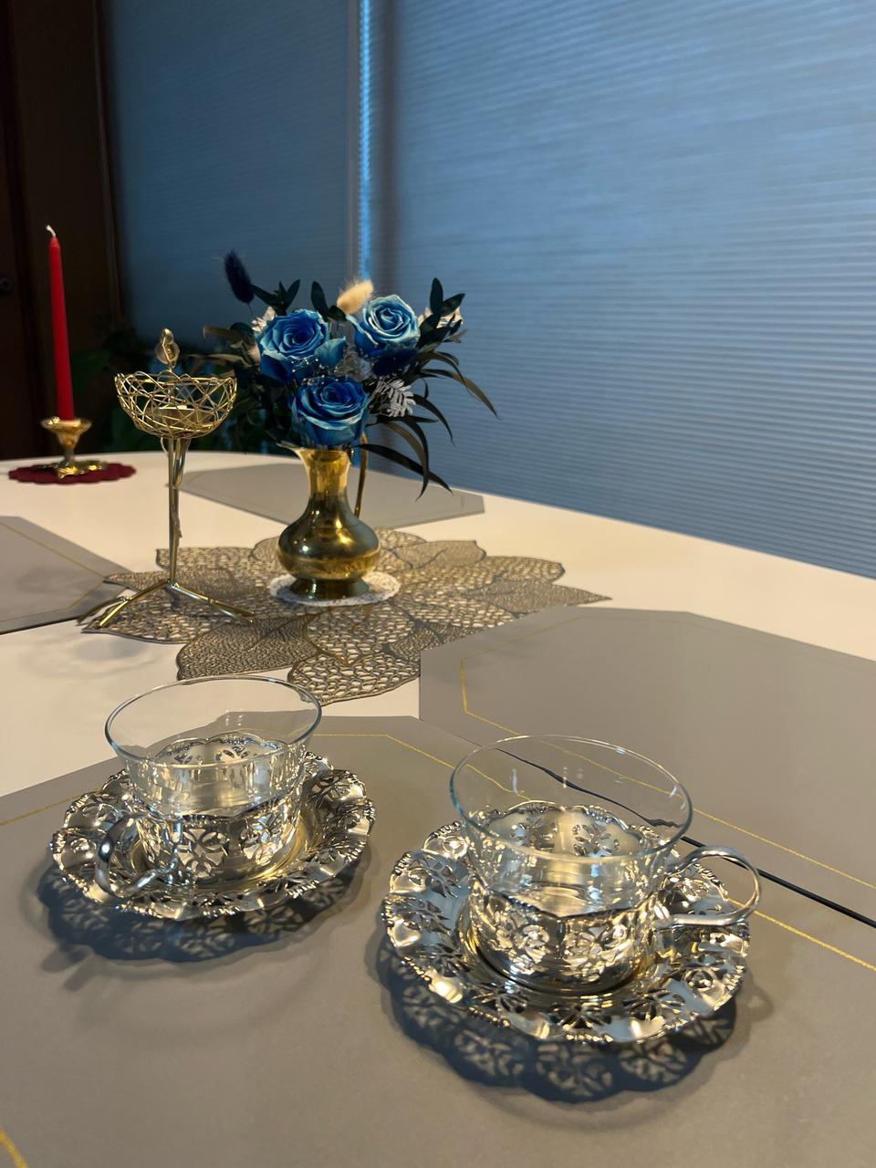 테이블웨어) 독일 BMF 실버 플레이트 컵 소서 세트