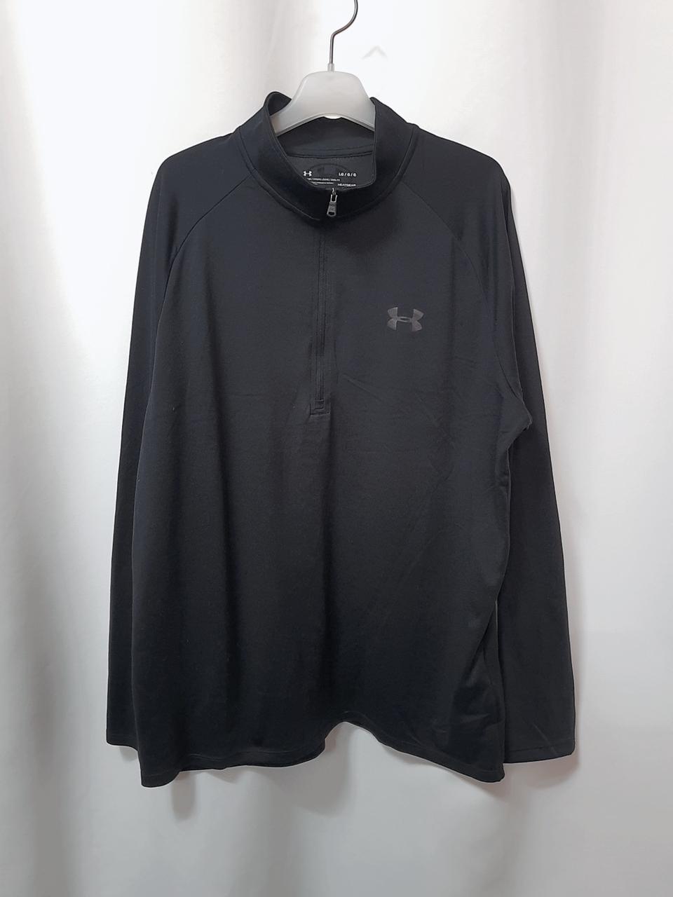 험멜 남성 스판 반집업 긴팔티 L