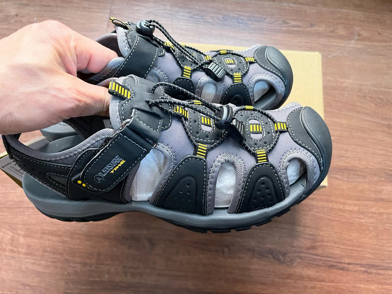 레저타임 샤크샌들 블랙 260mm 드라이버샌들 여름트레킹화