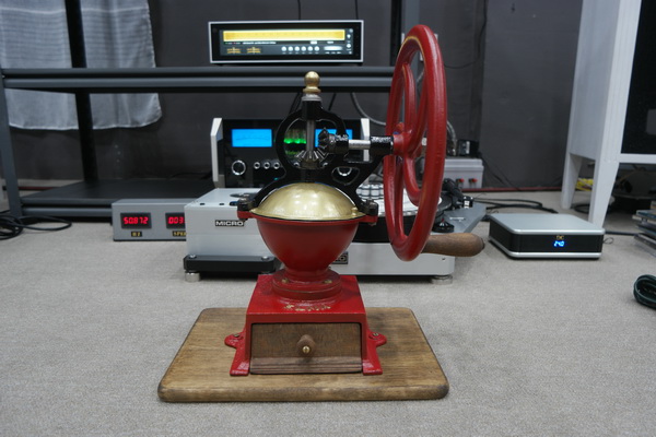 1900년대 초반 엔틱 스페인제 엘마 큰 무쇠 주물 휠 커피그라인더