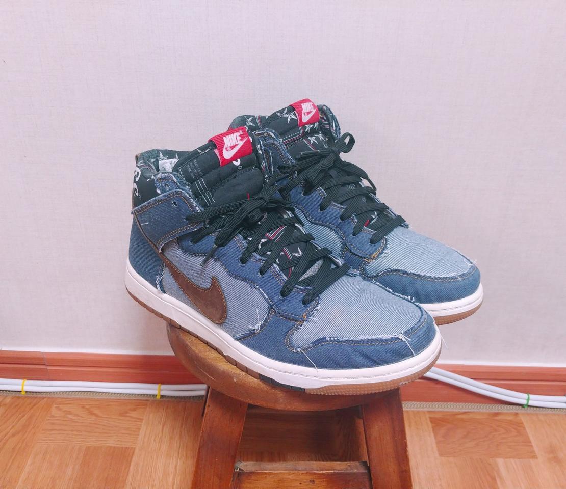 270 / NIKE (나이키) 정품 남성 덩크 하이 데님 운동화 스니커즈