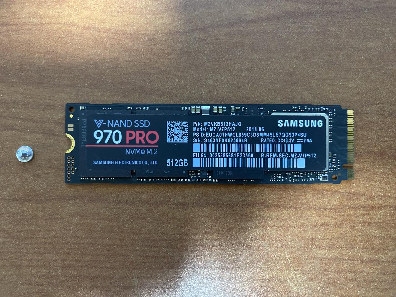 삼성 970 PRO 512G SSD M.2 NVMe (윈10/문서프로그램