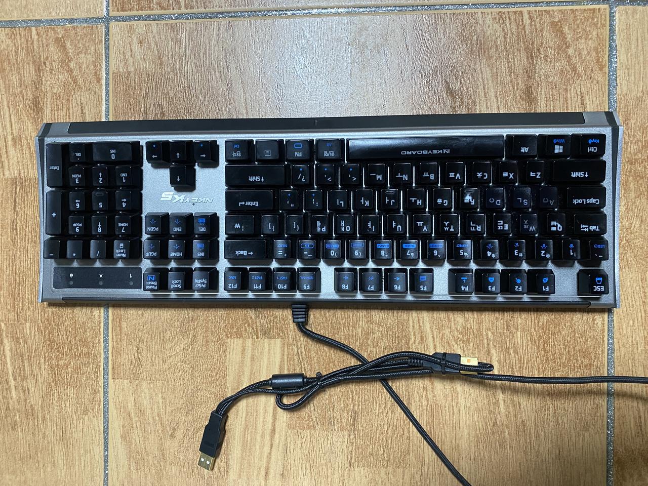 엔키보드 nkey-k5 rgb 기계식 카일 청축 게이밍 키보드