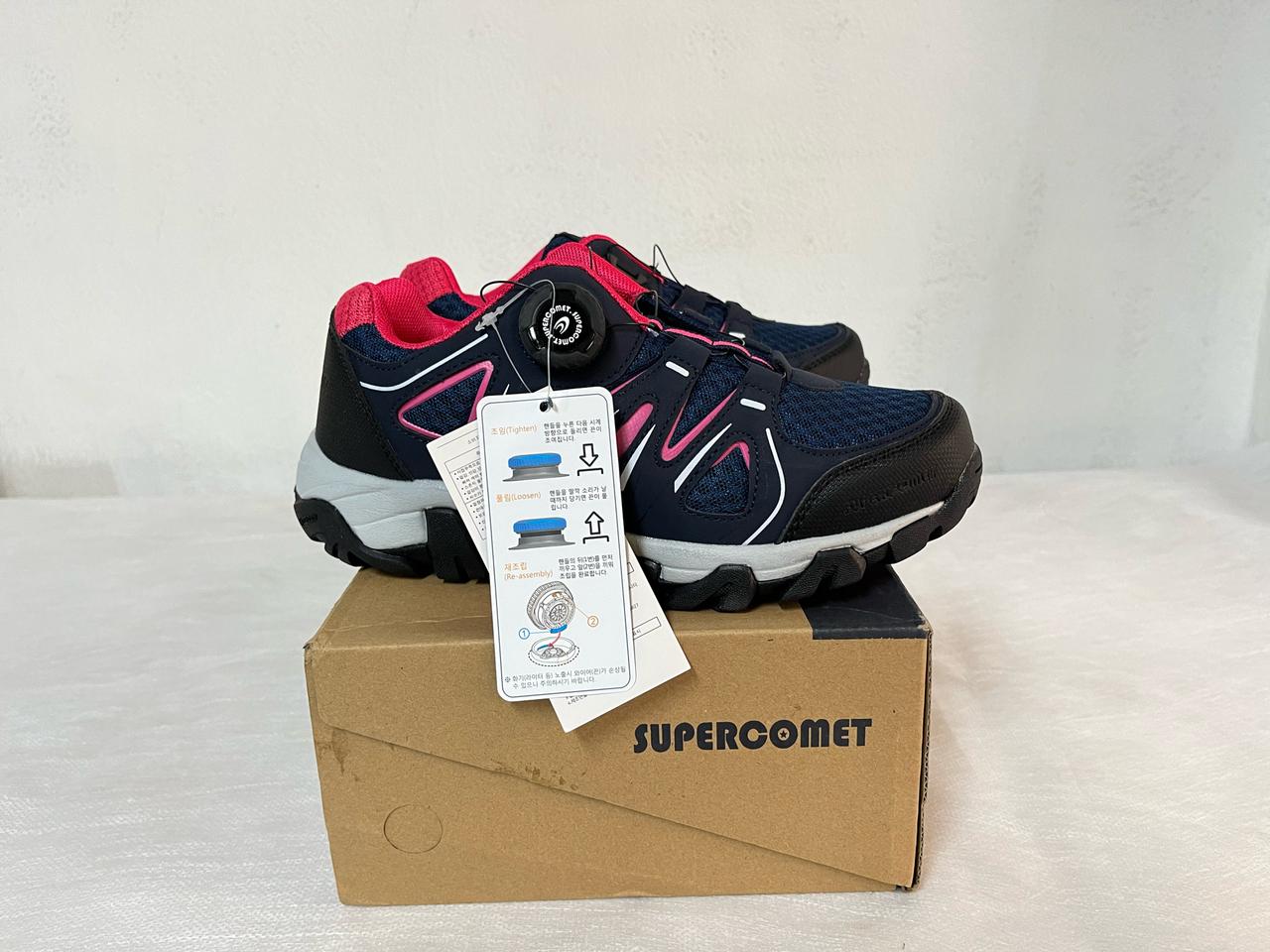 등산트래킹화 워킹화 다이얼 245mm 핑크