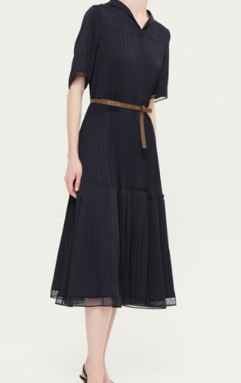 마인/21년형/벨티트/플리츠/드레스/원피스 55-66 /딘딘몰