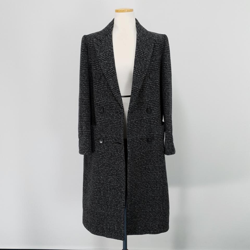 쉬즈미스/신상/울/아웃포켓/체크/롱/코트 55 /딘딘몰