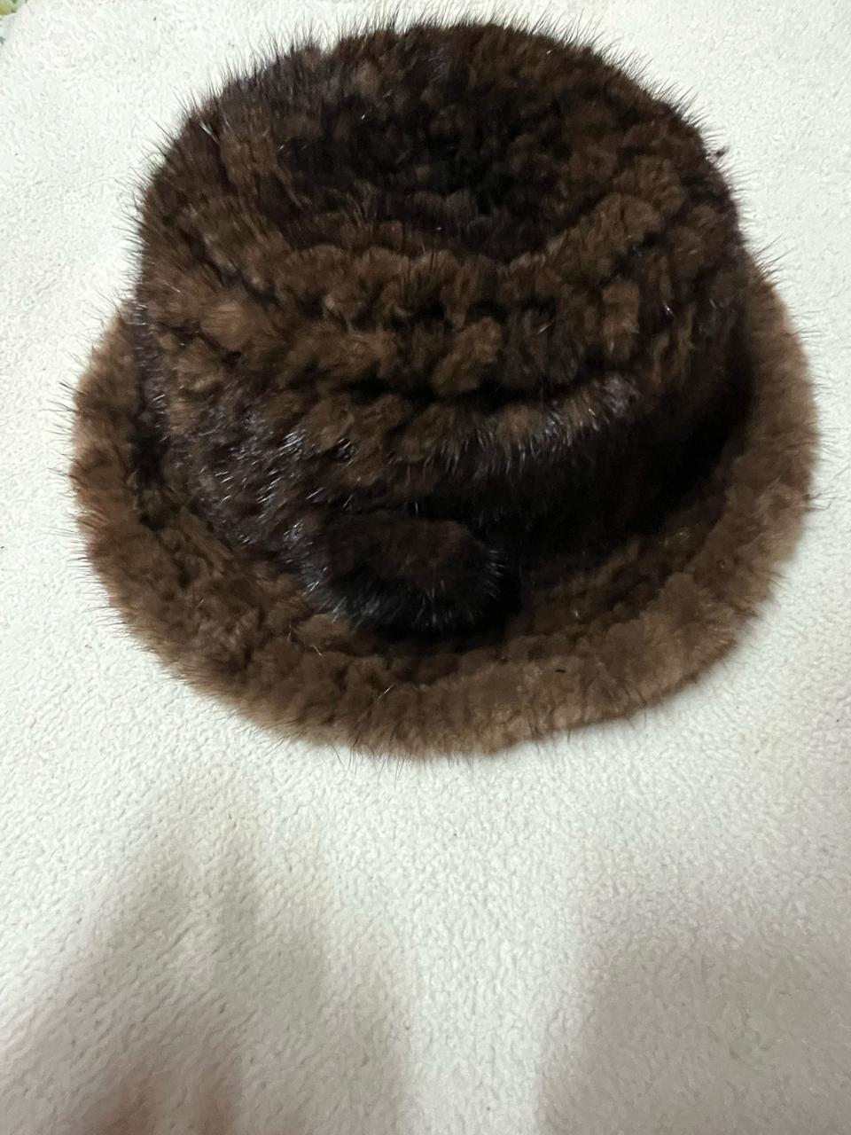 디앤비 퍼 밍크모자