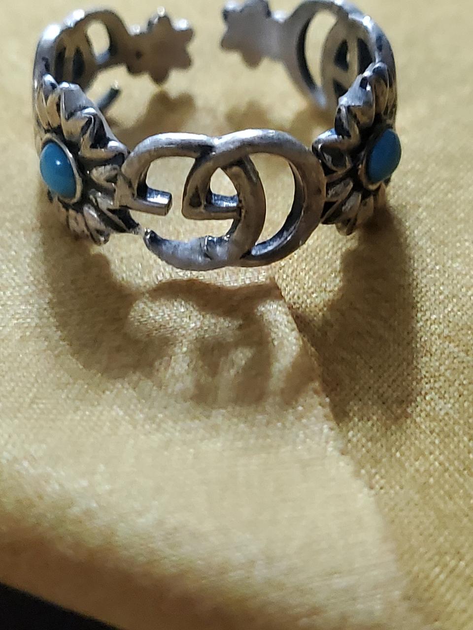 터키석 여성실버반지