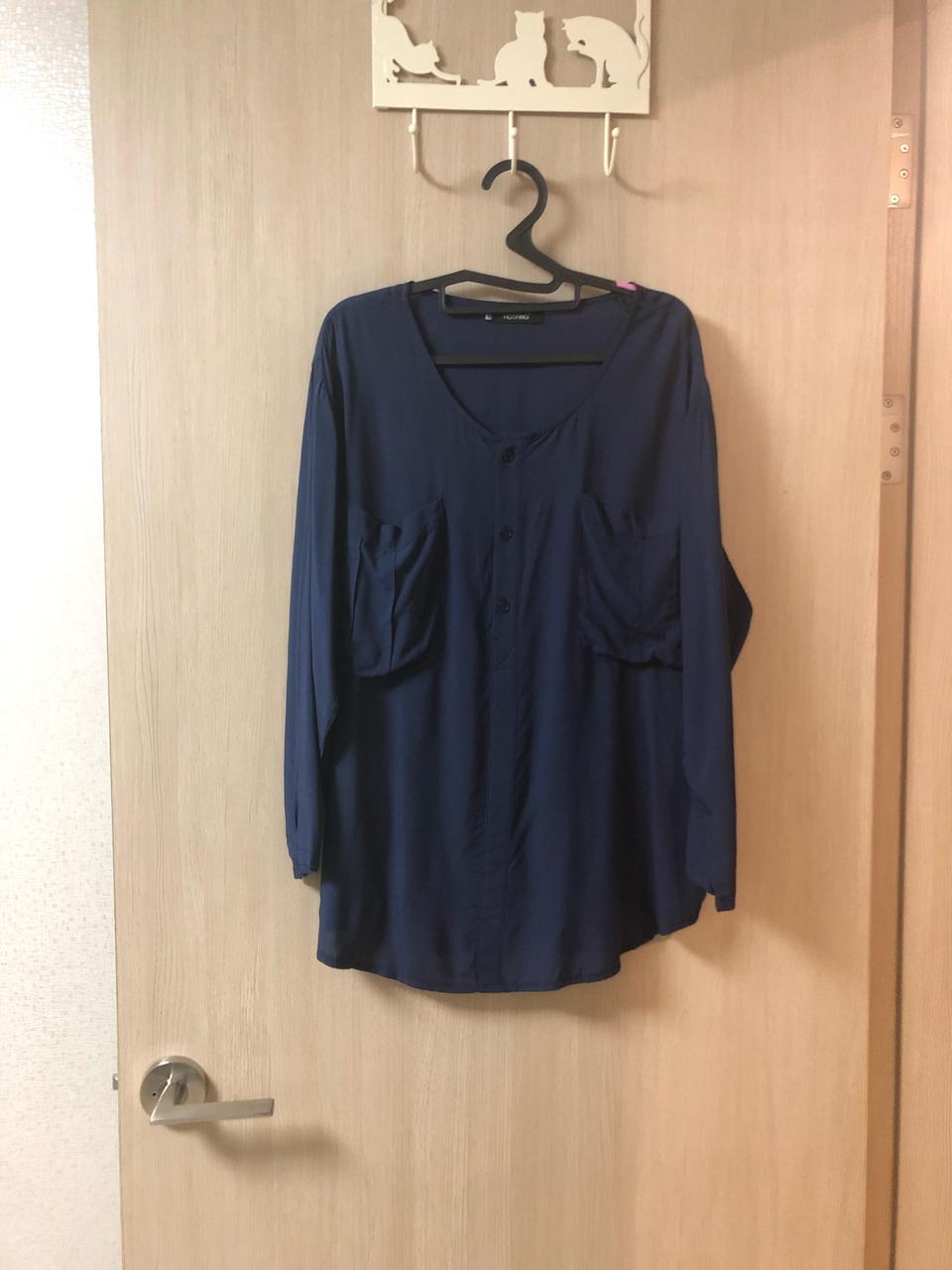 새) 핫핑 루즈핏 레이온 블라우스 66-77