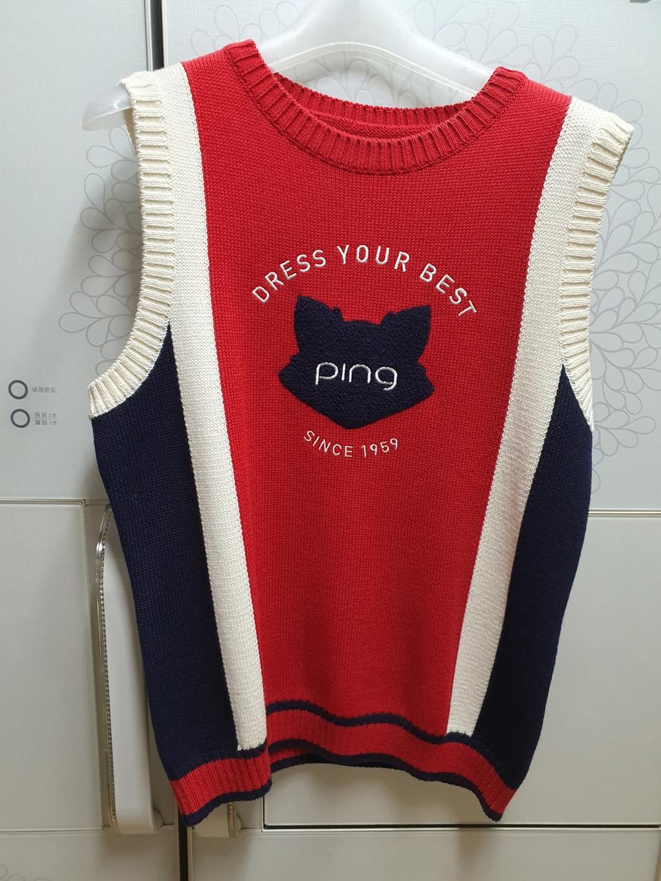 핑골프웨어조끼100사이즈 현대신촌점구매