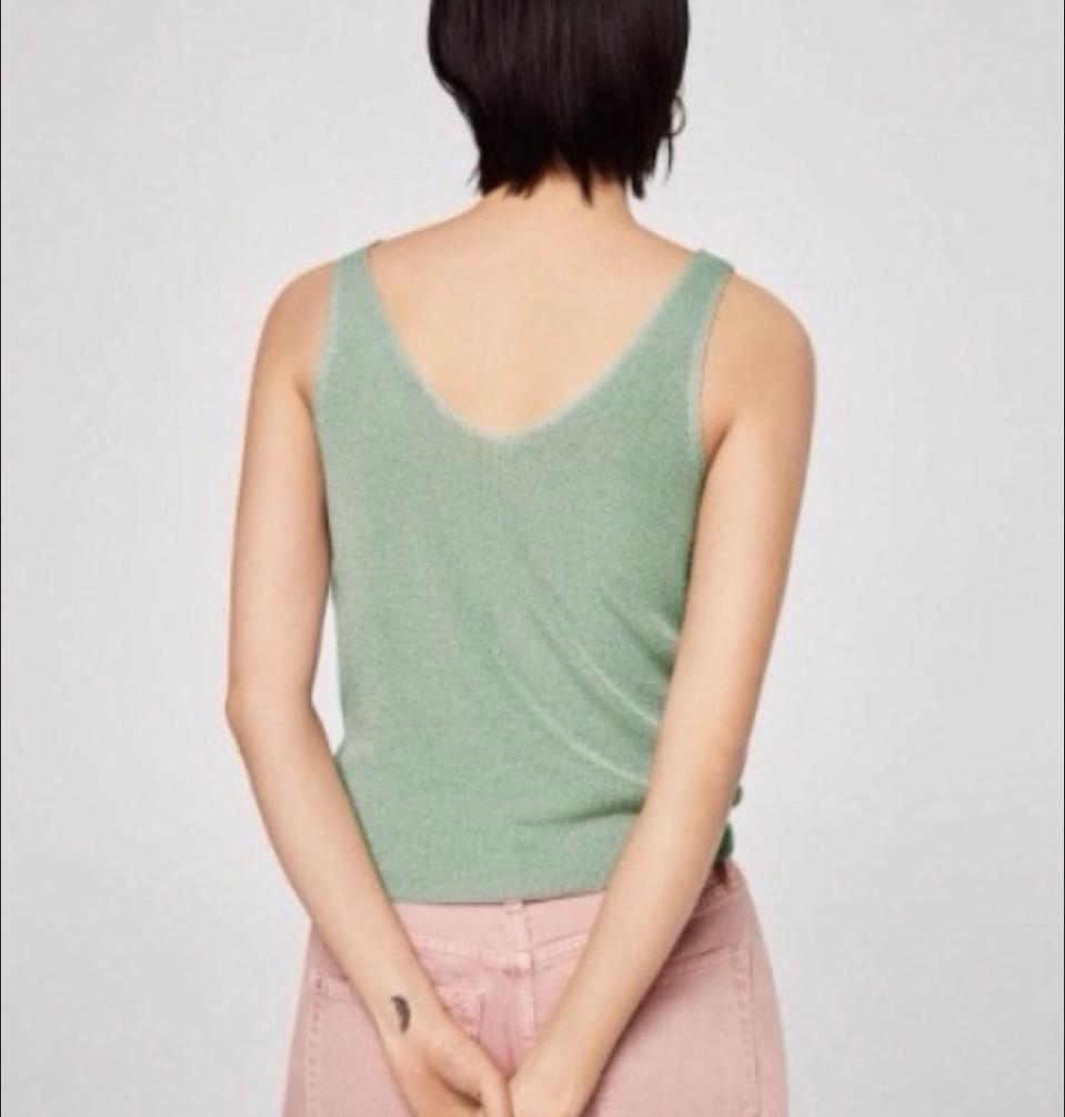 (새것) 망고 여성 민트 색상 나시