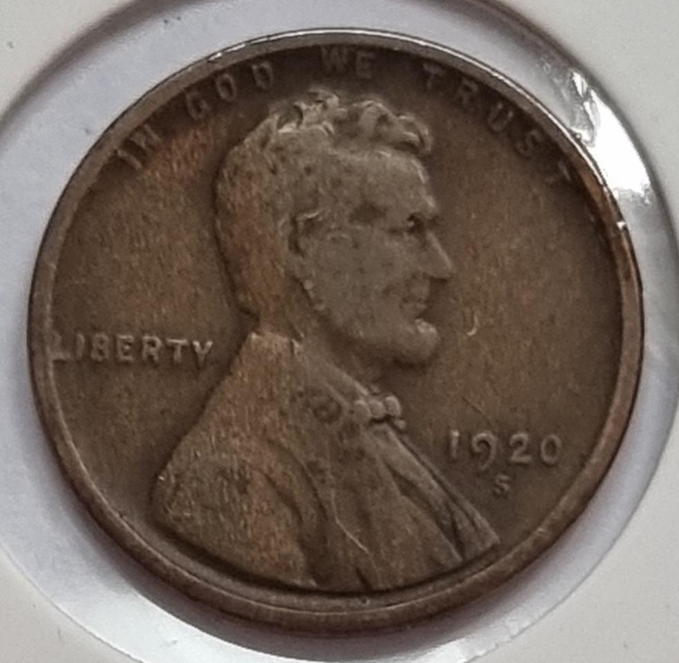 링컨 1센트 1920-S 년도 샌프란시스코 페니
