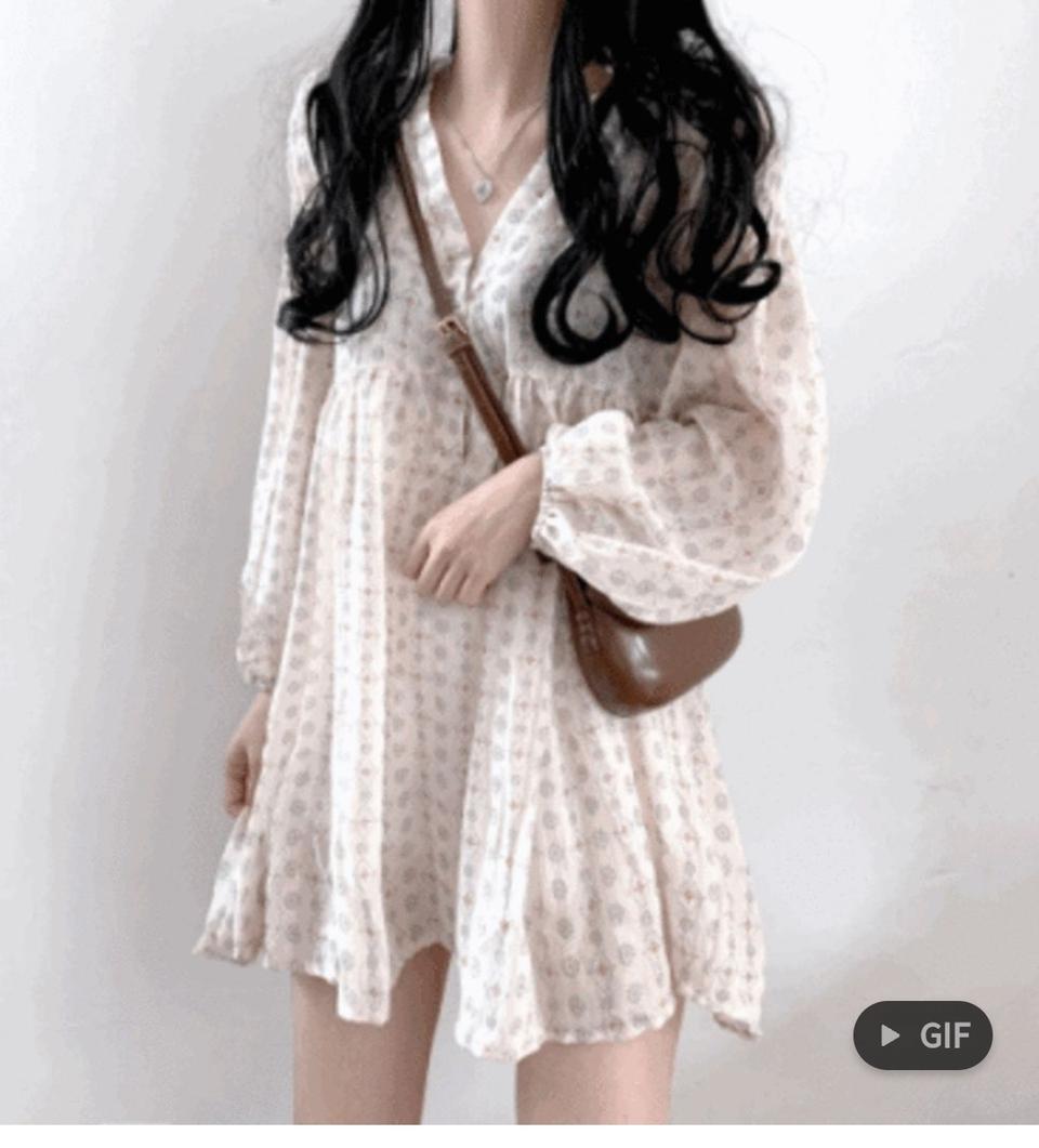 시스루 미니원피스