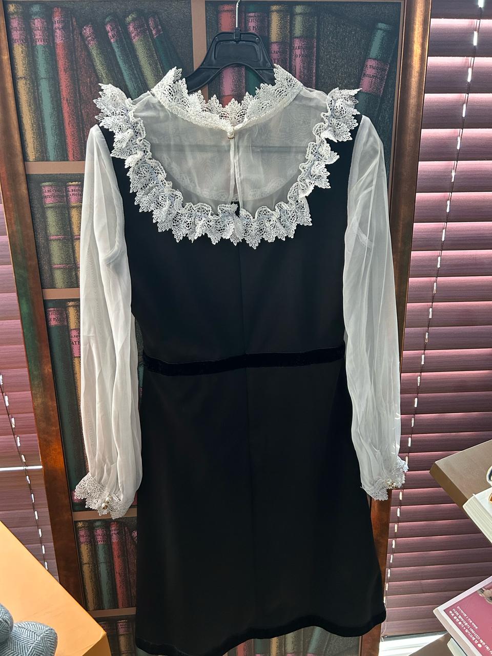 시스루 레이스 드레스